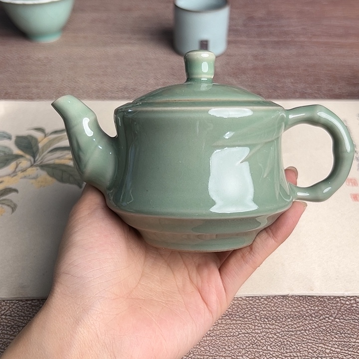 龙泉云间青瓷小米茶器