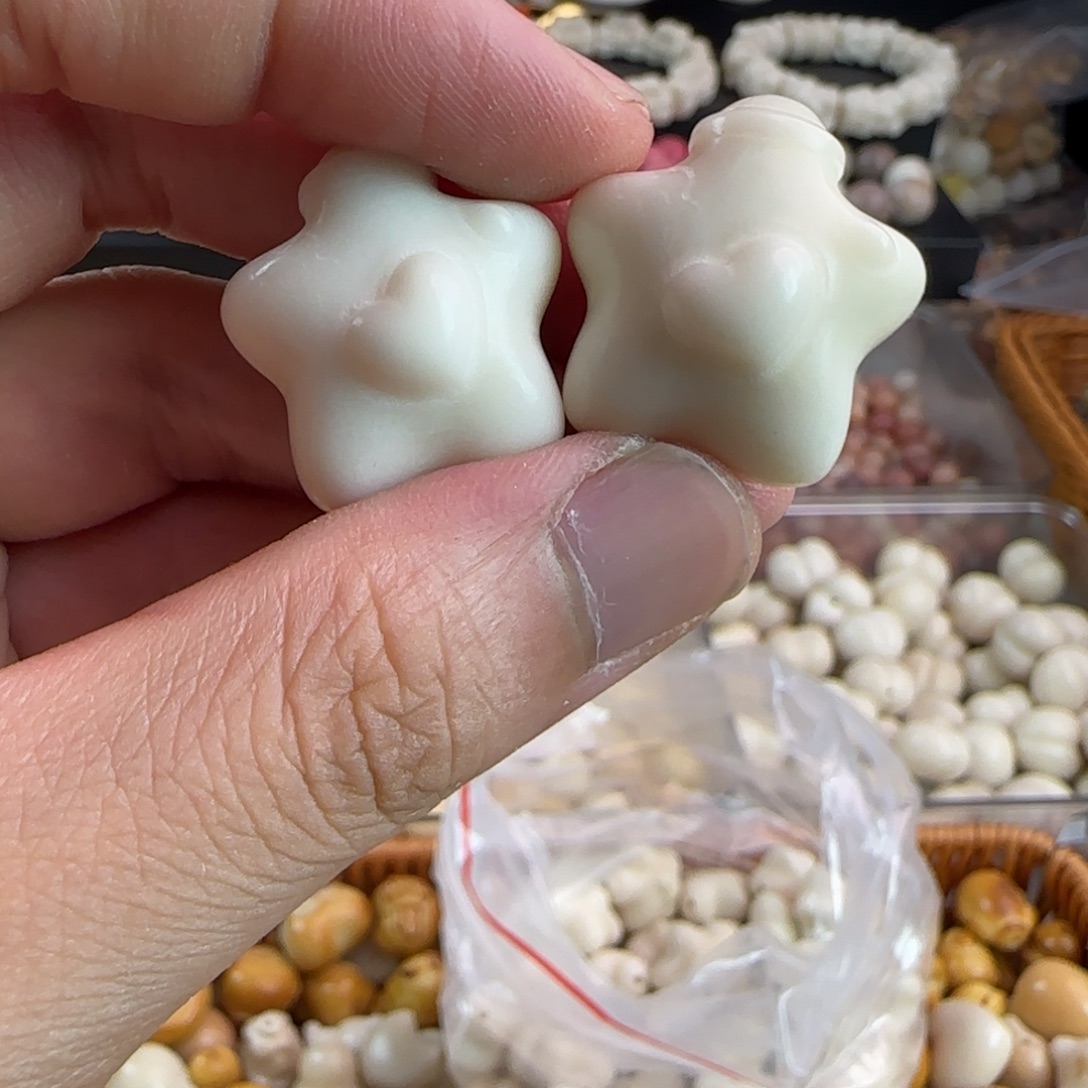 手串菩提根/象牙果全品白色漂流瓶星星10颗