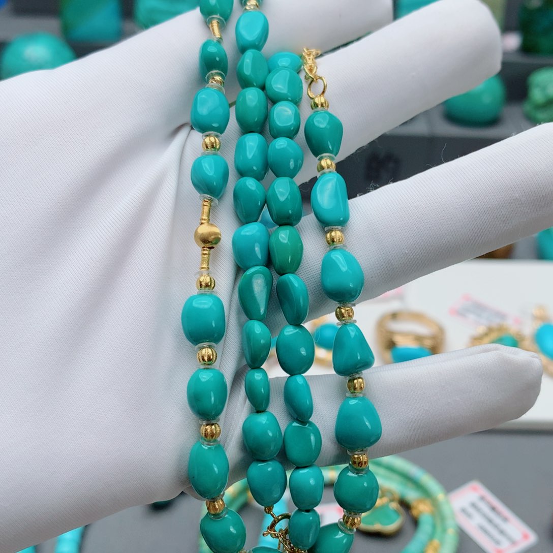 绿松石其他18K金镶嵌