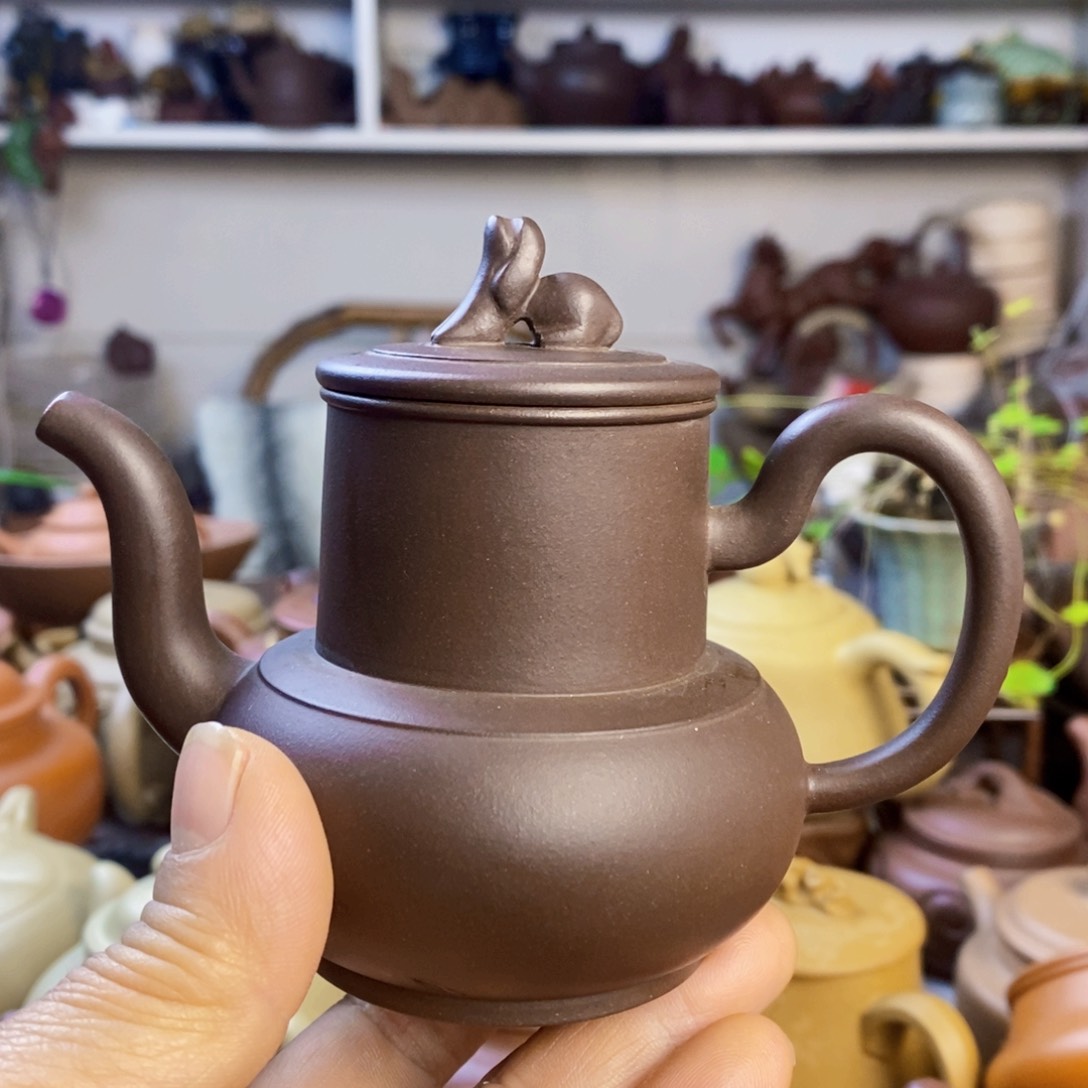 紫泥茶壶^*^原矿紫砂