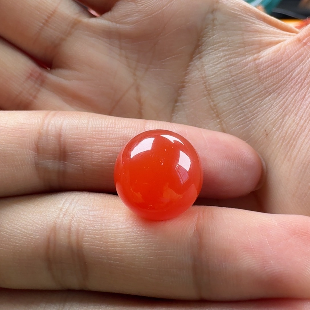 南红玛瑙未镶嵌圆珠14.8
