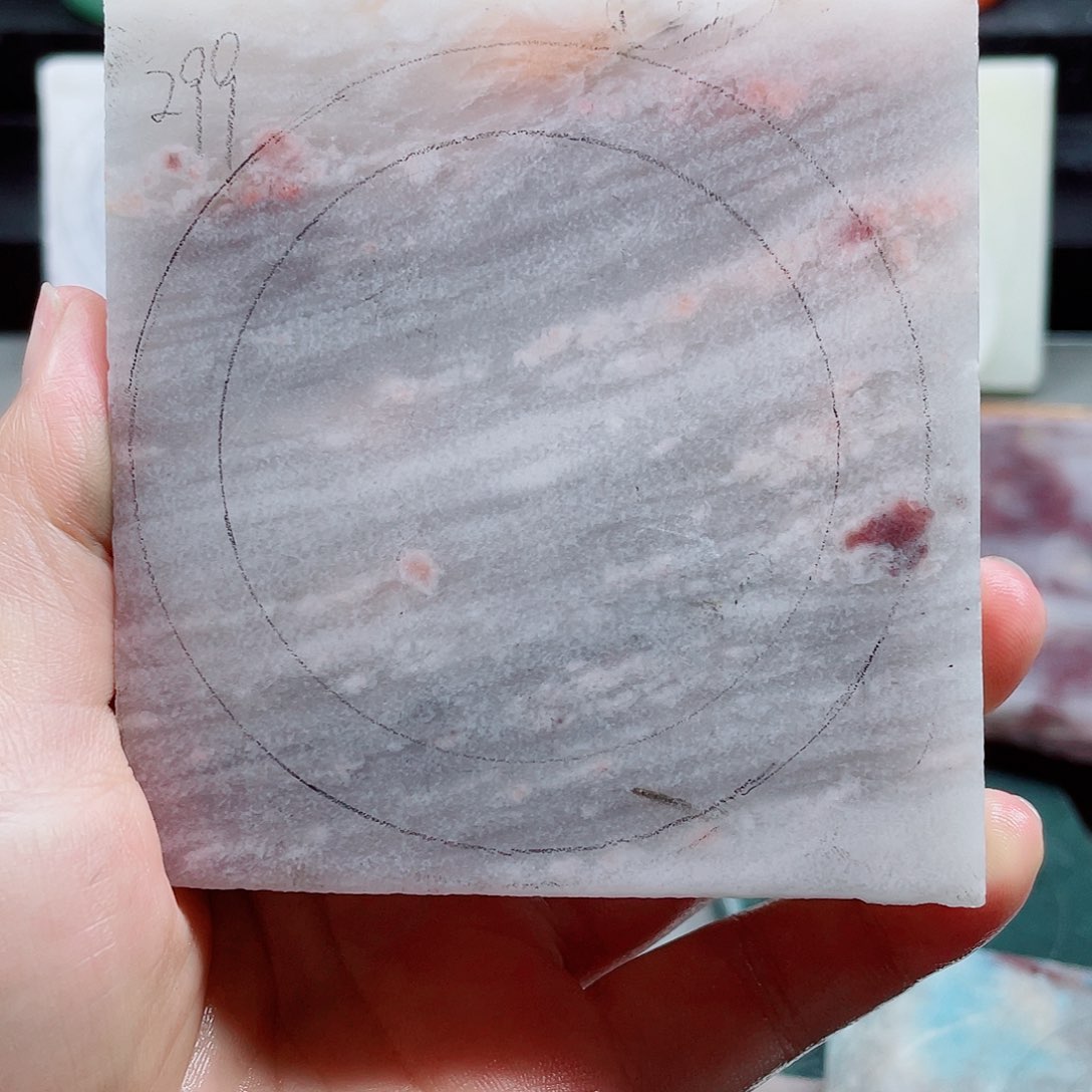 我***贝石英质玉手镯未镶嵌定制