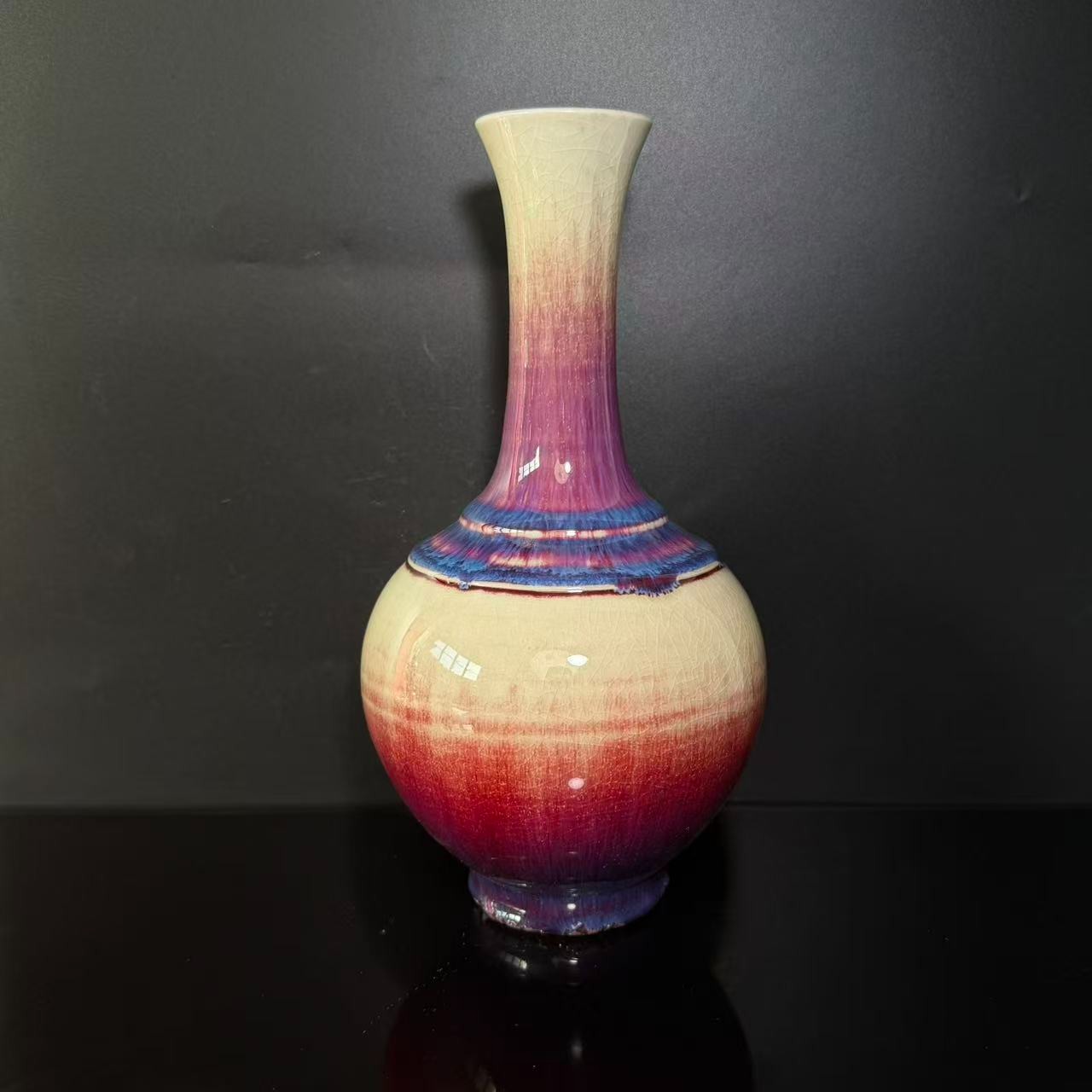 Lot29-祭红釉赏瓶-大清康熙年制款H26-DZ12090045001065