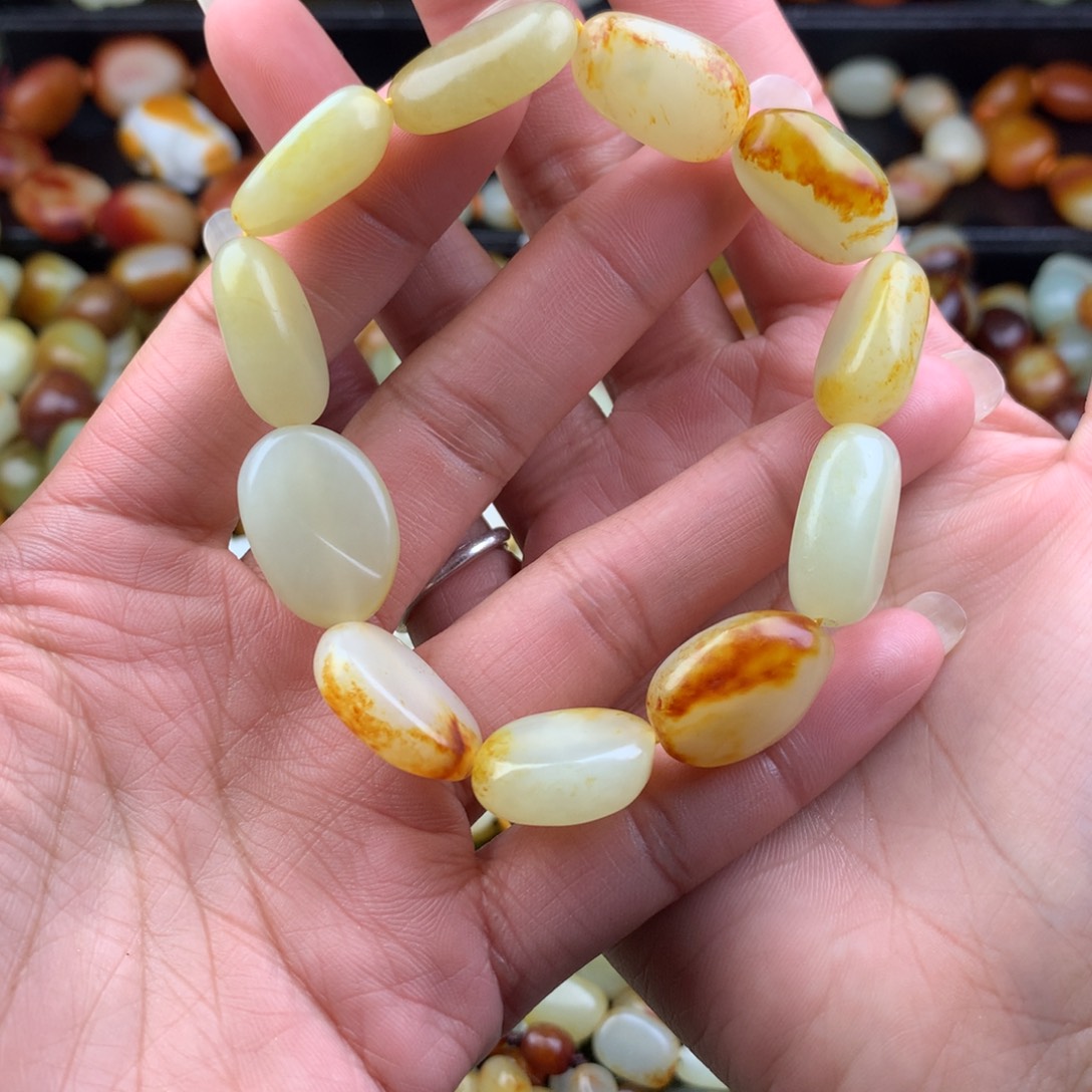 和田玉未镶嵌手链