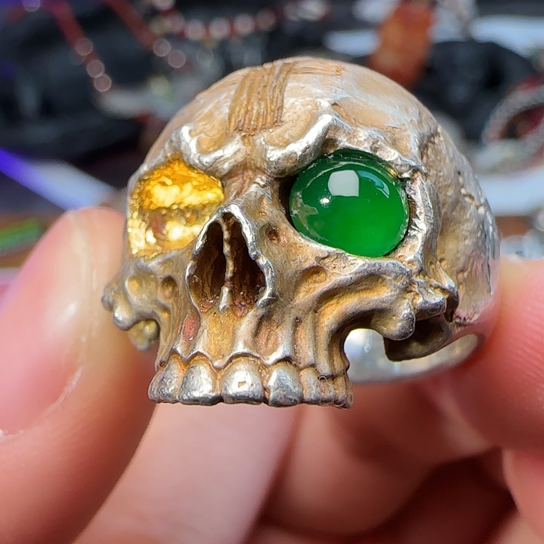 A***…翡翠银S925镶嵌戒指