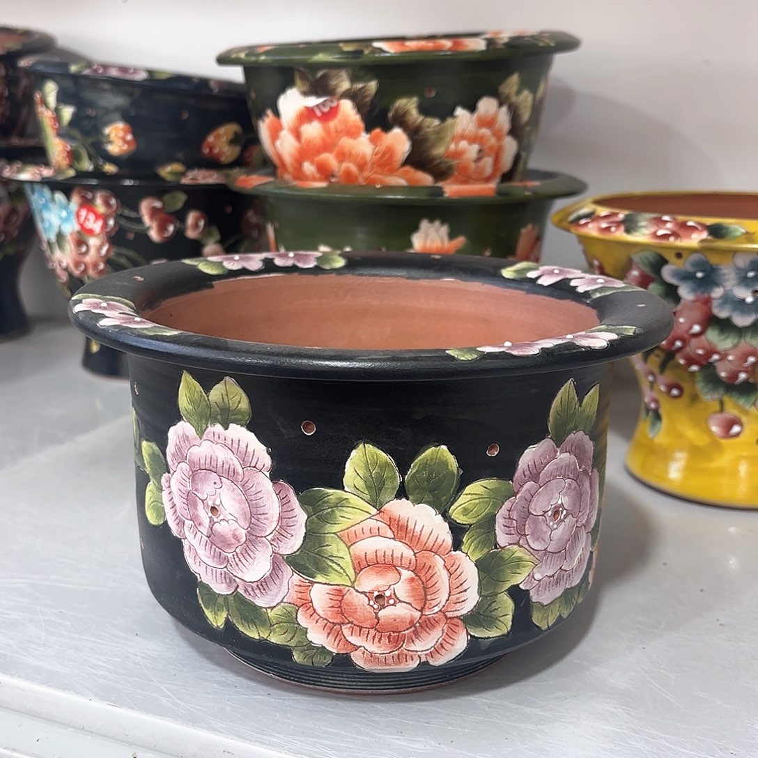 紫砂花盆手工花盆默认微瑕16/12