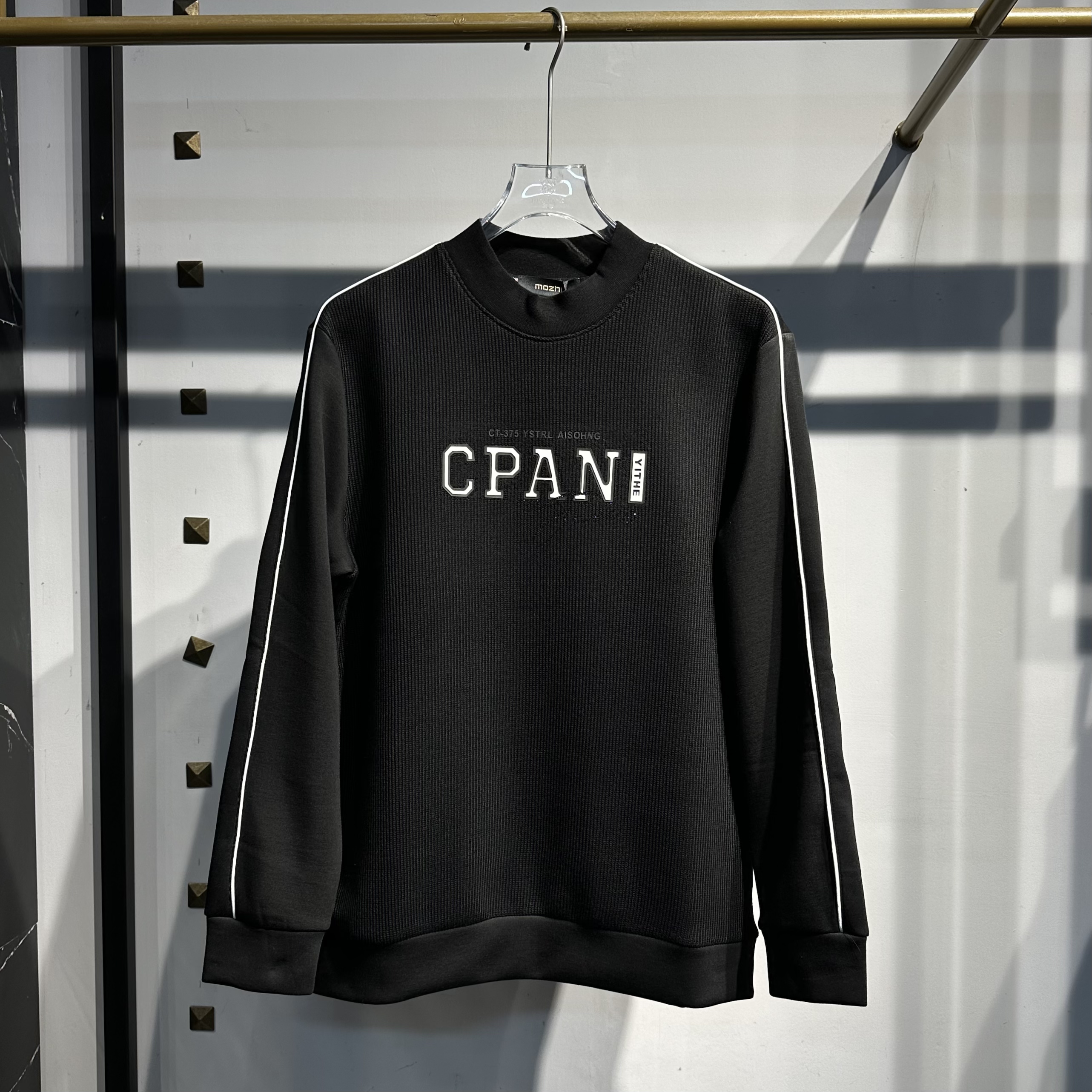 MD原创/精纺（加绒）潮欧微阔拼接款工艺卫衣（MZ803）