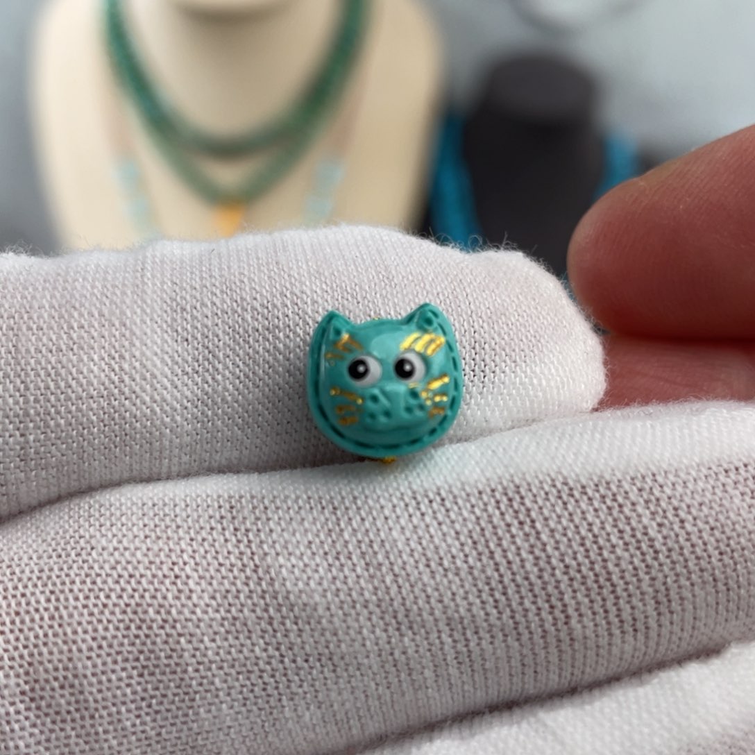 绿松石手链未镶嵌猫猫