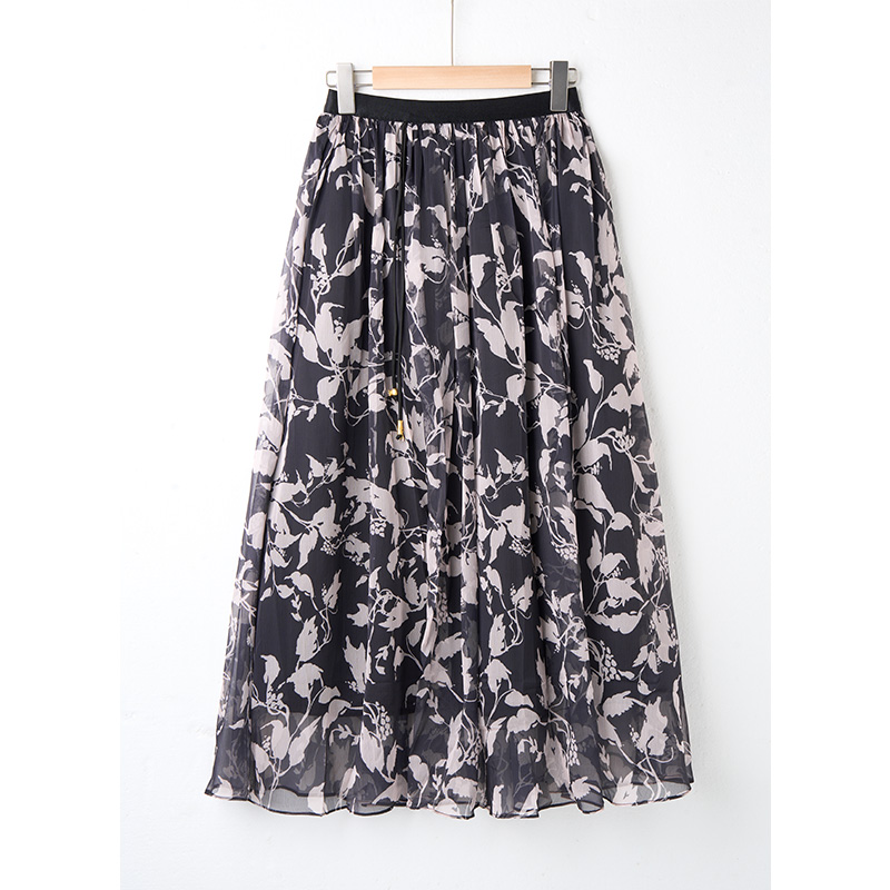 时尚印花大裙摆百搭显瘦遮肚半身裙女宿命 PX1-92