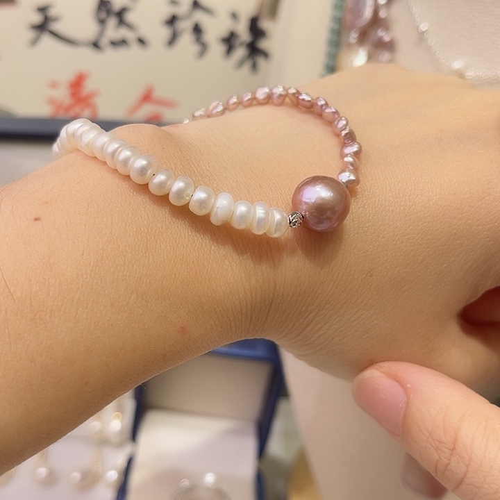 合金颈饰淡水珍珠