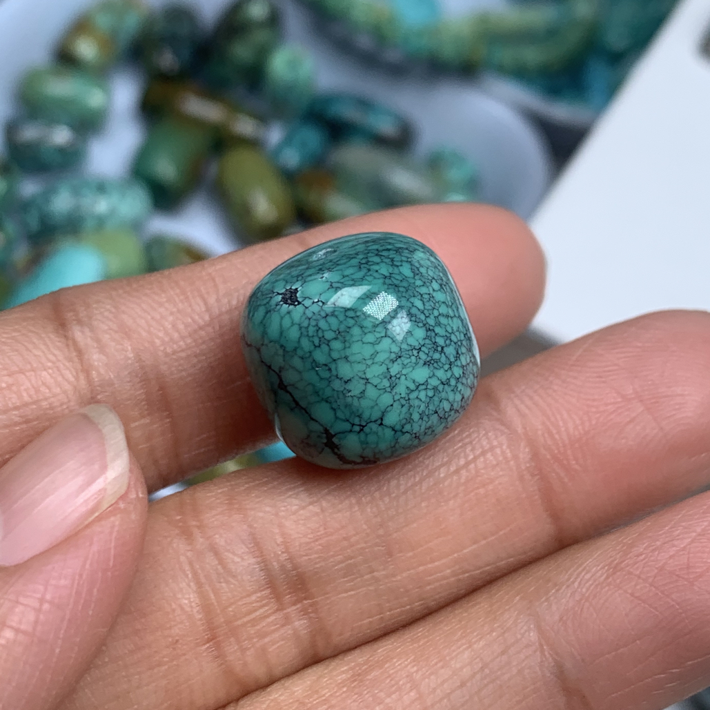 绿松石未镶嵌手工