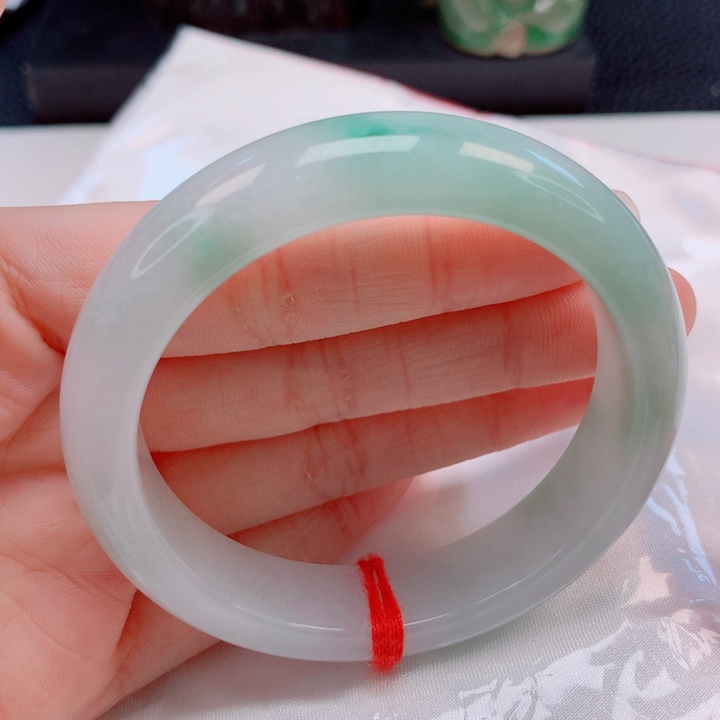 翡翠未镶嵌手镯53圈