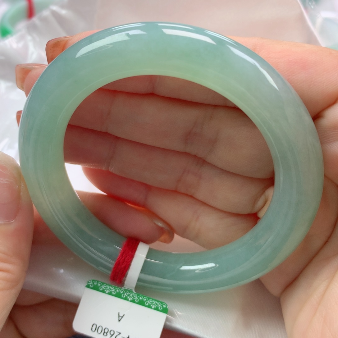 未镶嵌手镯翡翠缅甸天然翡翠54圈