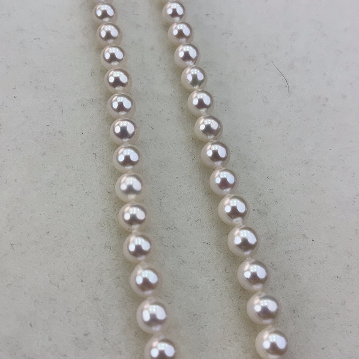 淡水珍珠颈饰银S925镶嵌卡7极光炫彩高品