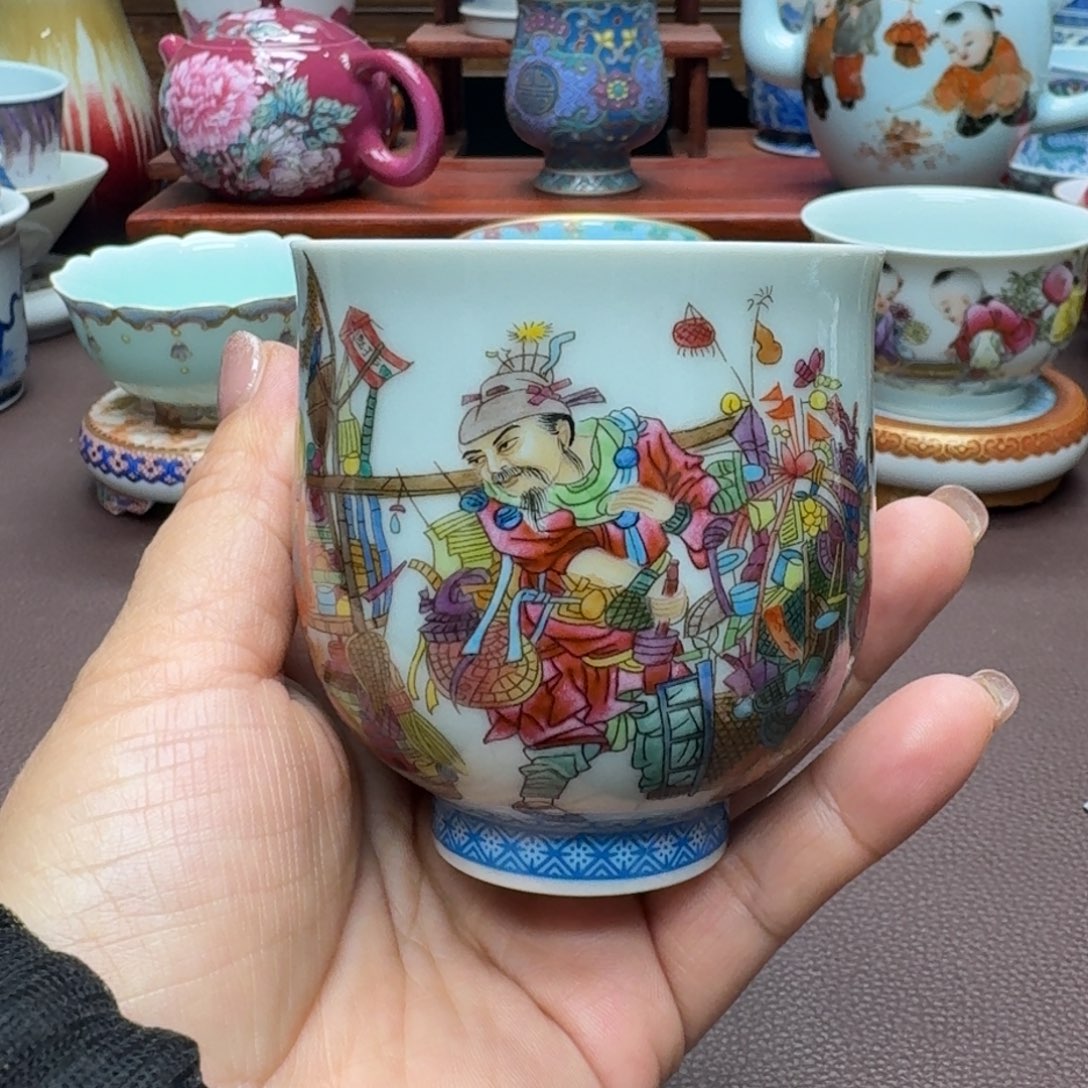 瓷片景德镇仿古手工制作精品展示