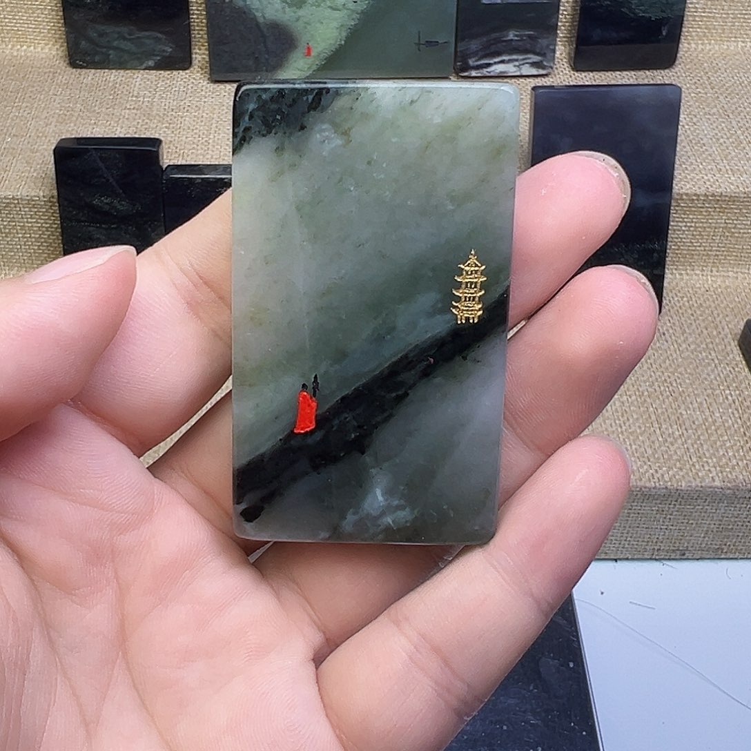 合金独山玉珠宝半成品