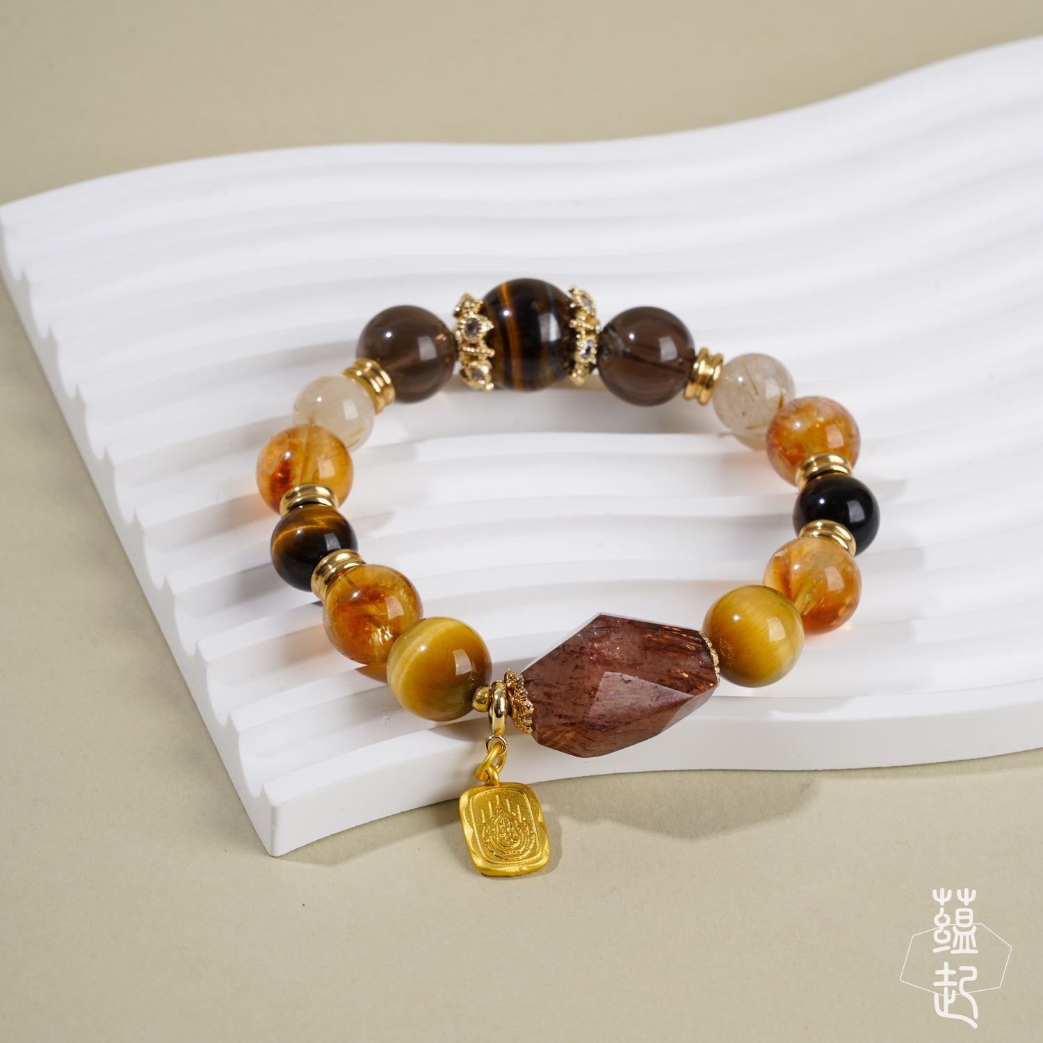 瑞铂金泽虎水晶手串