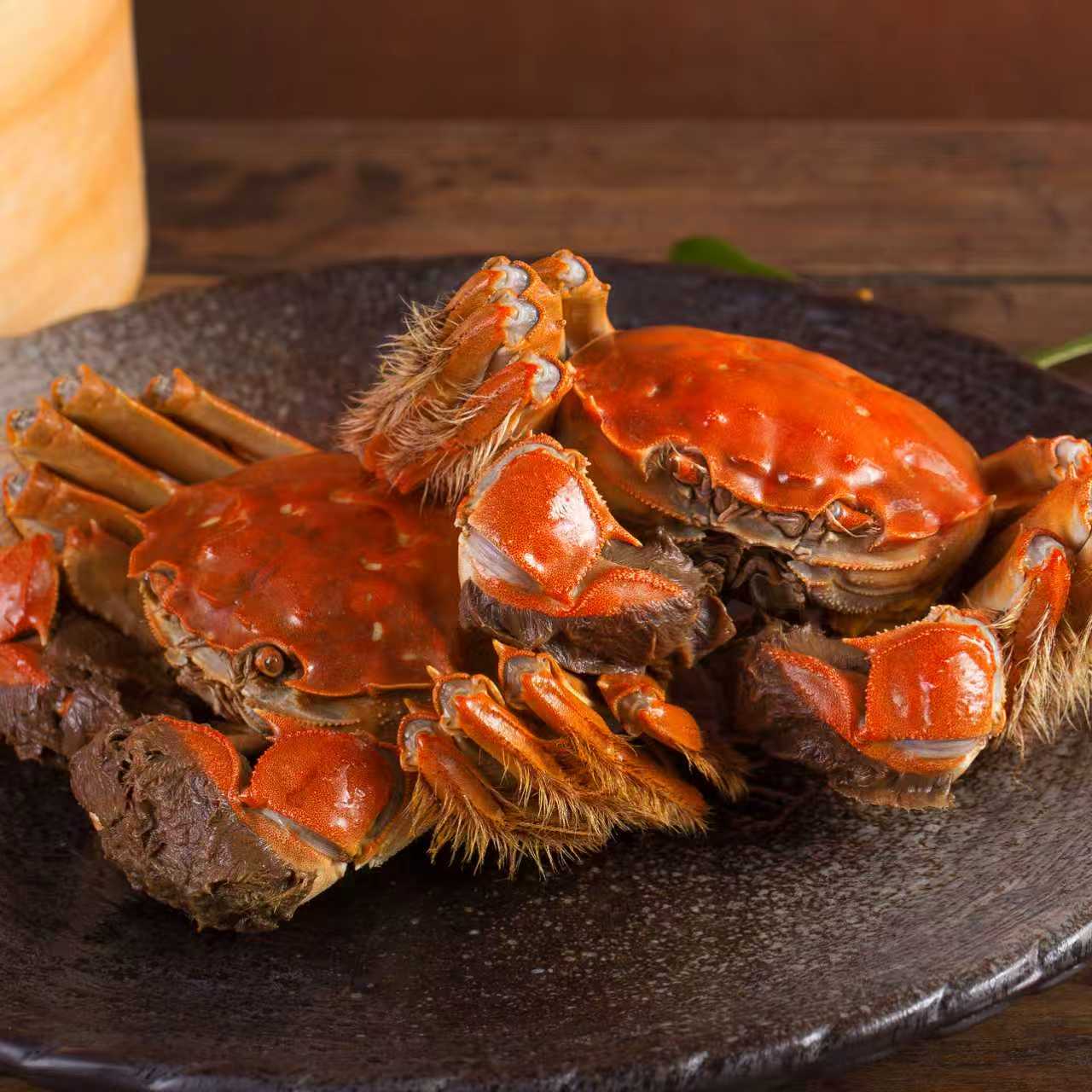 【活蟹现发】鲜活大闸蟹 公蟹6.0-5.7两 母蟹5.0-4.7两  到手4/6/8只wx