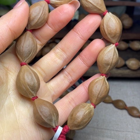 橄榄核手串/手链肯*梅林铁核三面佛16.25