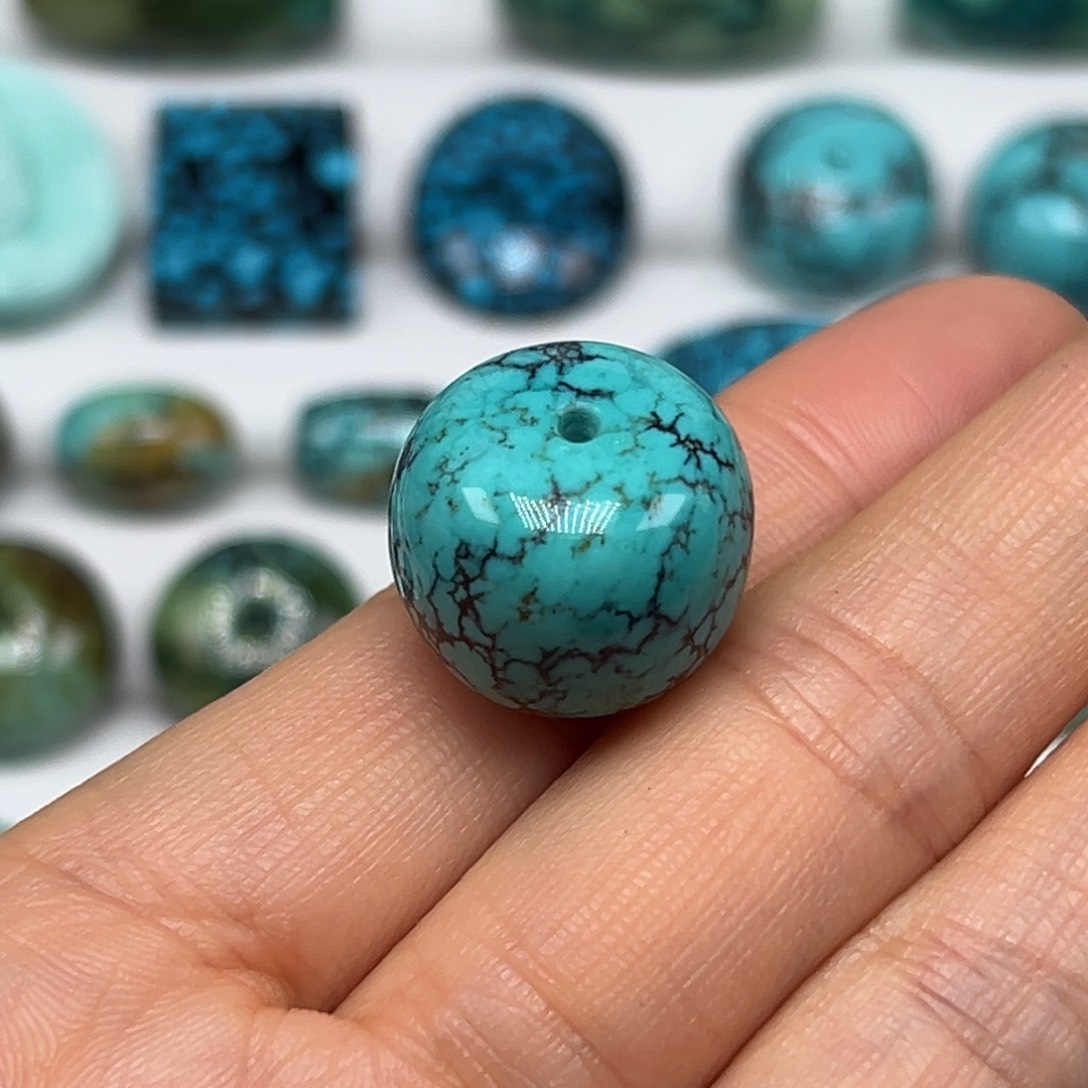 绿松石珠宝奇石未镶嵌不****战