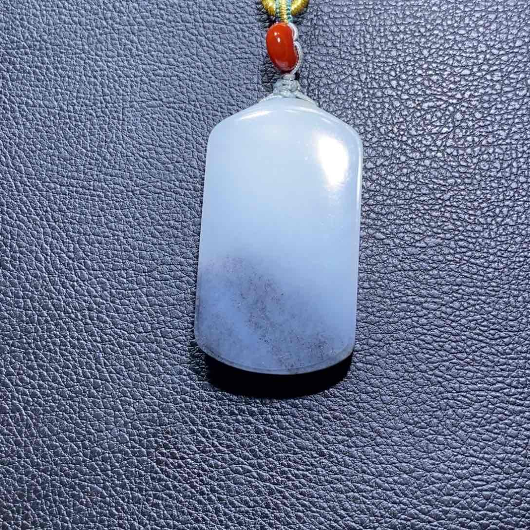 和田玉颈饰未镶嵌雪*蓝