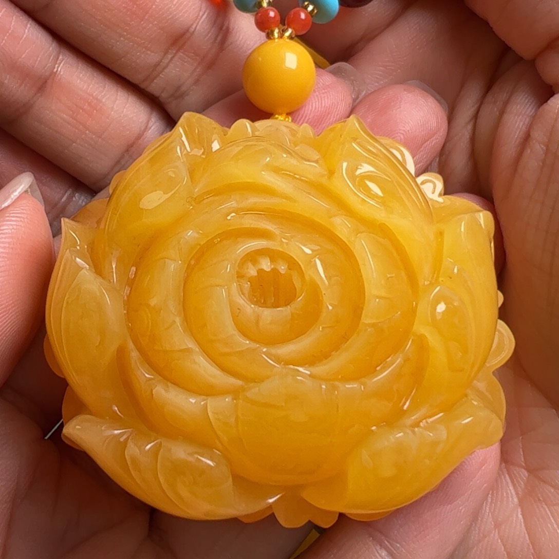 蜜蜡毛衣链未镶嵌无优化