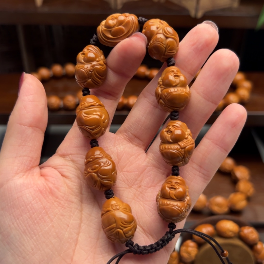 王***点橄榄核手串/手链财神