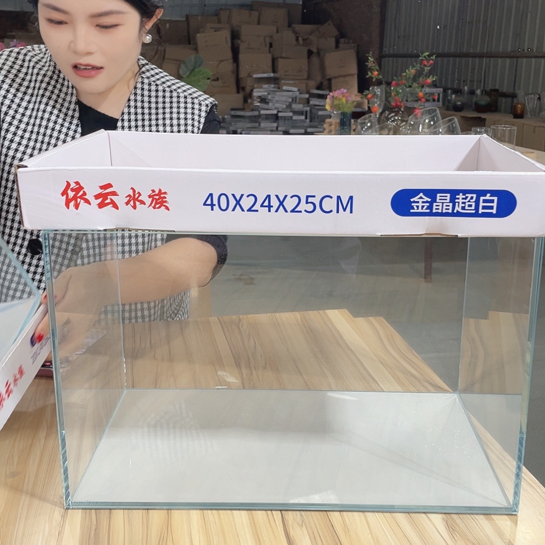 金晶超白裸缸透明40长