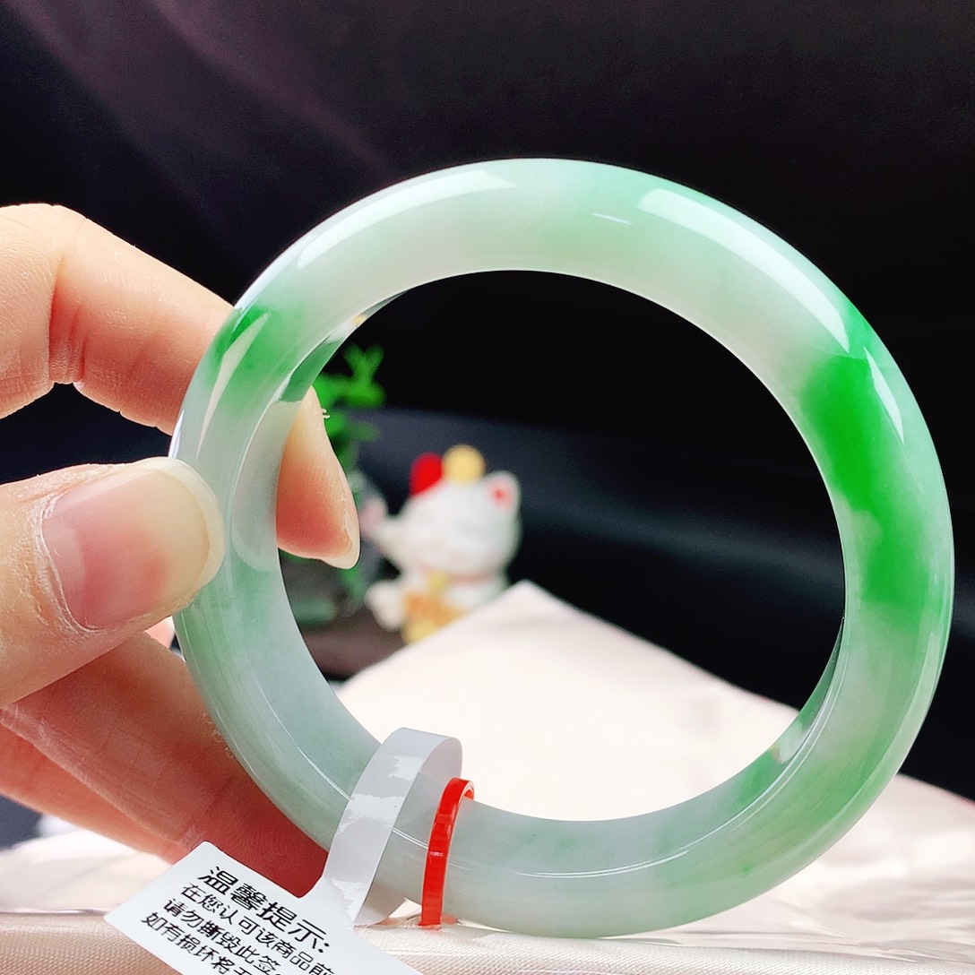 未镶嵌手镯翡翠54圈