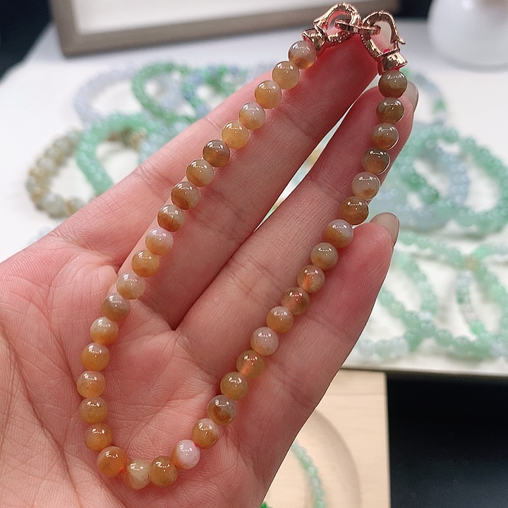 未镶嵌手链翡翠手链5.1mm