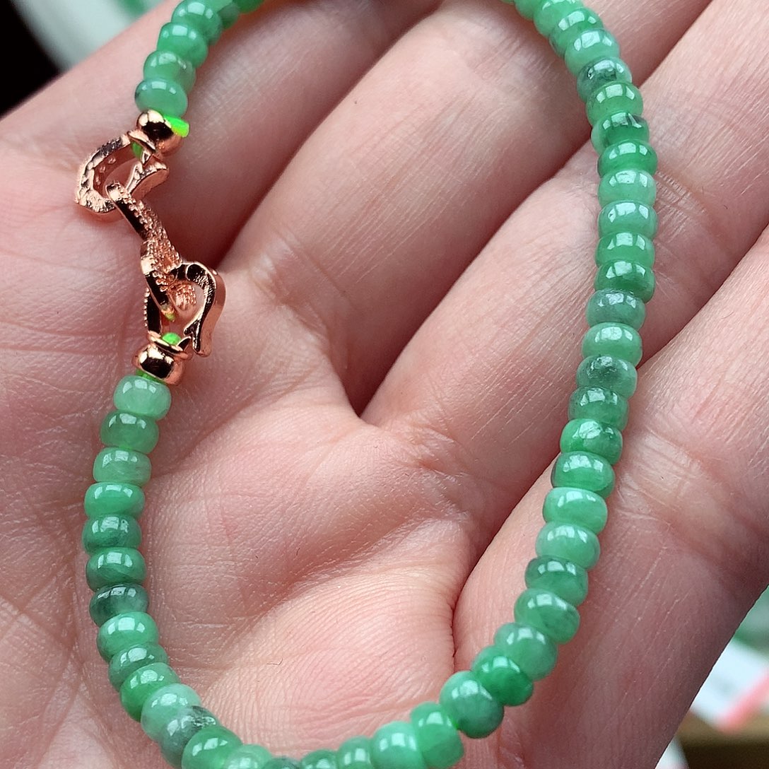 翡翠未镶嵌毛衣链