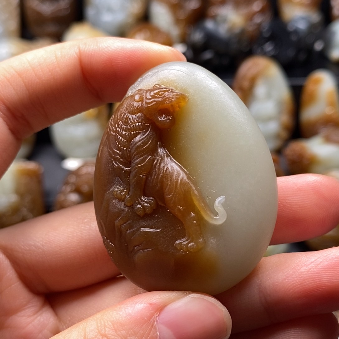和田玉吊坠(不含链)未镶嵌