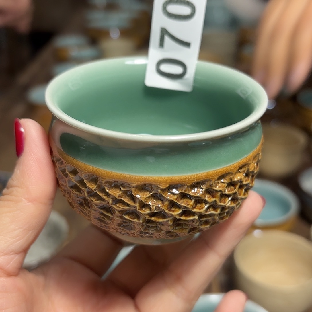 静***儿龙泉云间青瓷小米茶器