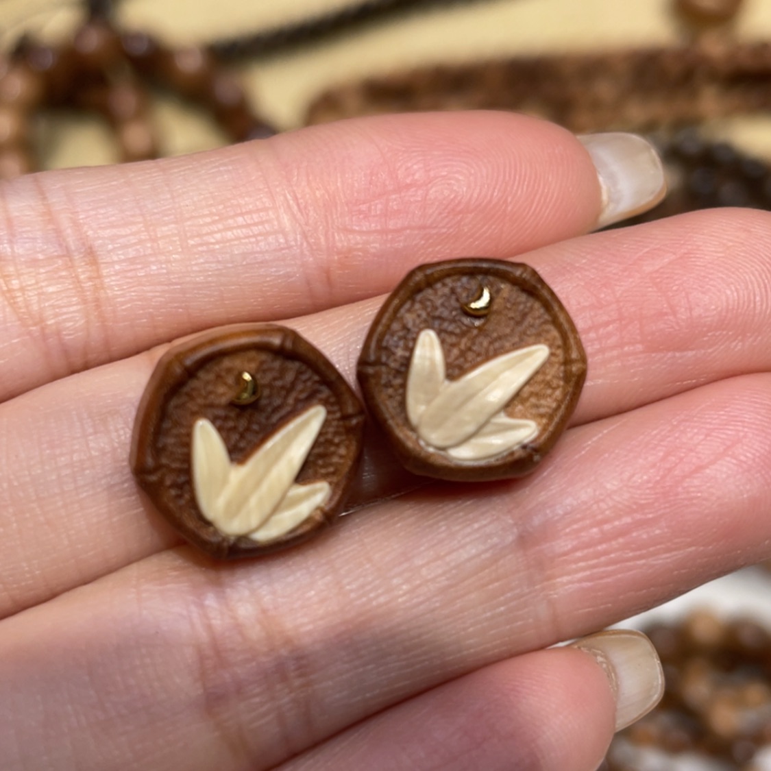 【闪购商品】檀香木吊坠呆*呆小吊坠