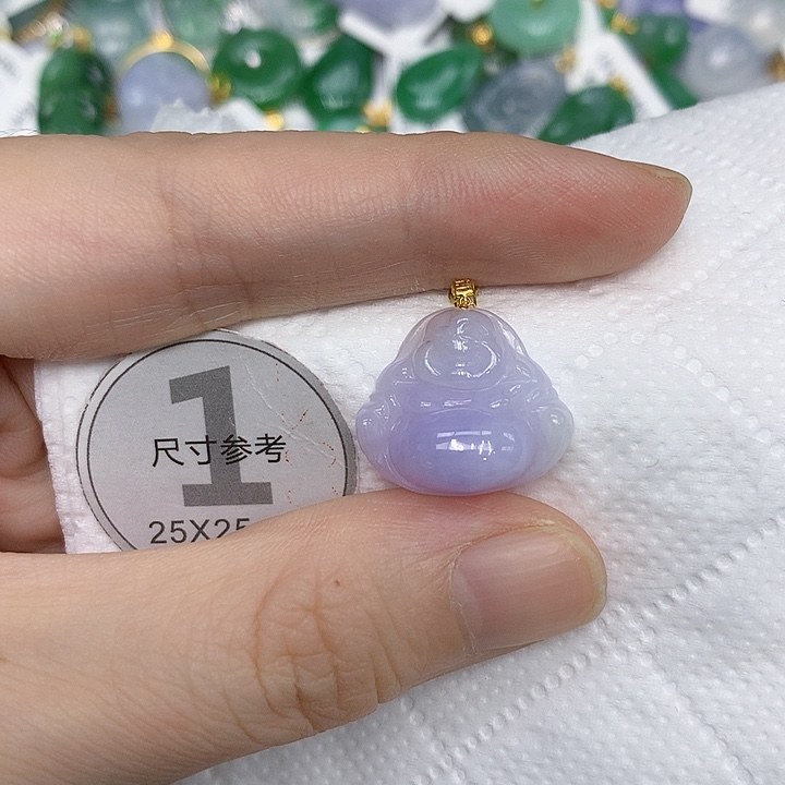 颈饰18K金镶嵌翡翠12344567788