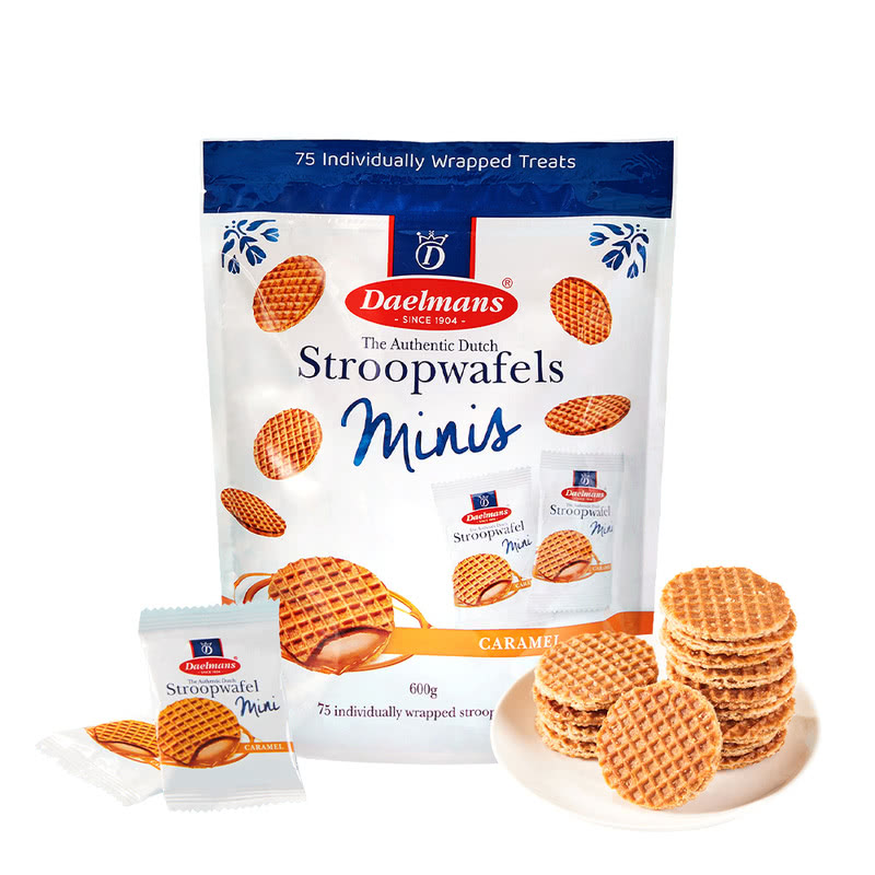 Daelmmans 迷你焦糖味夹心华夫饼干 600g