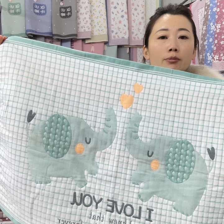 棉特价促销绿色小飞象