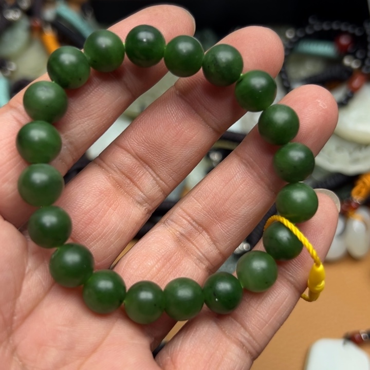 和田玉颈饰未镶嵌10毫米