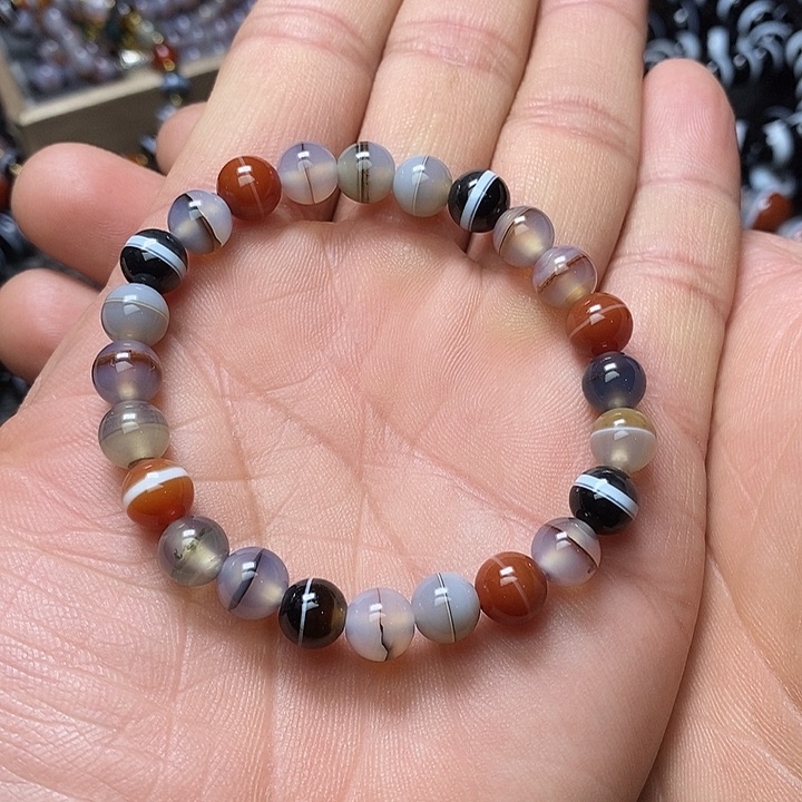 玛瑙/玉髓手链未镶嵌