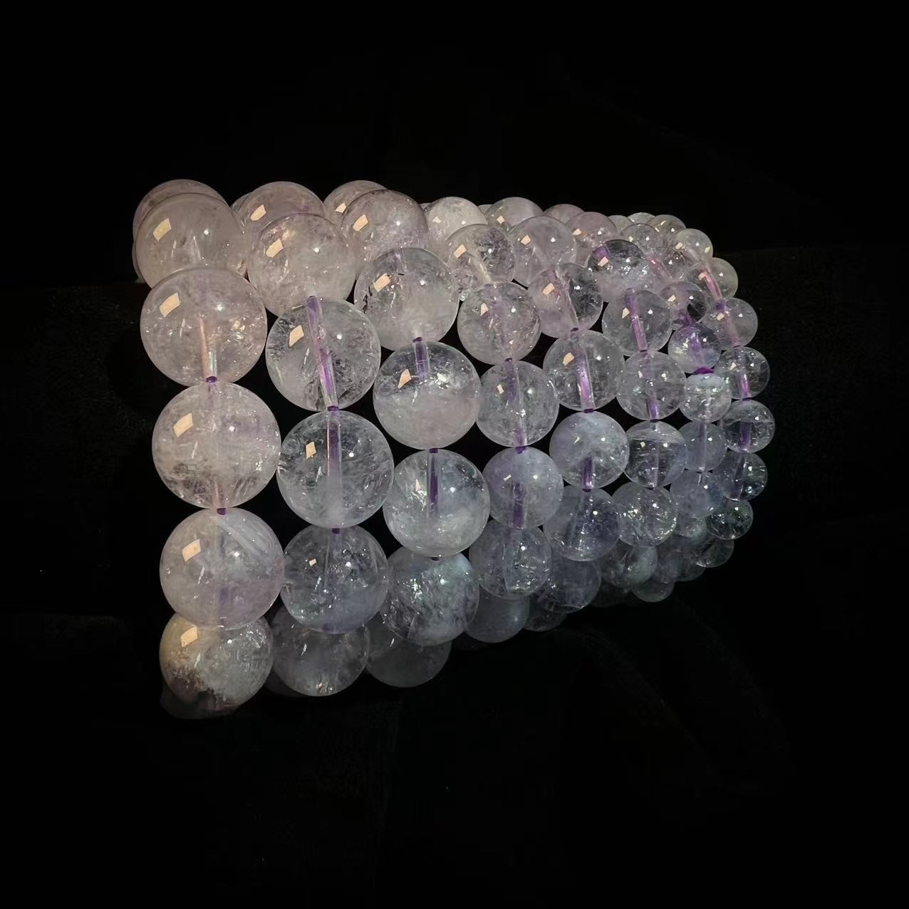 S4117【貝勒爺】紫玉晶/水晶/素圈/手串（多样性发其一）