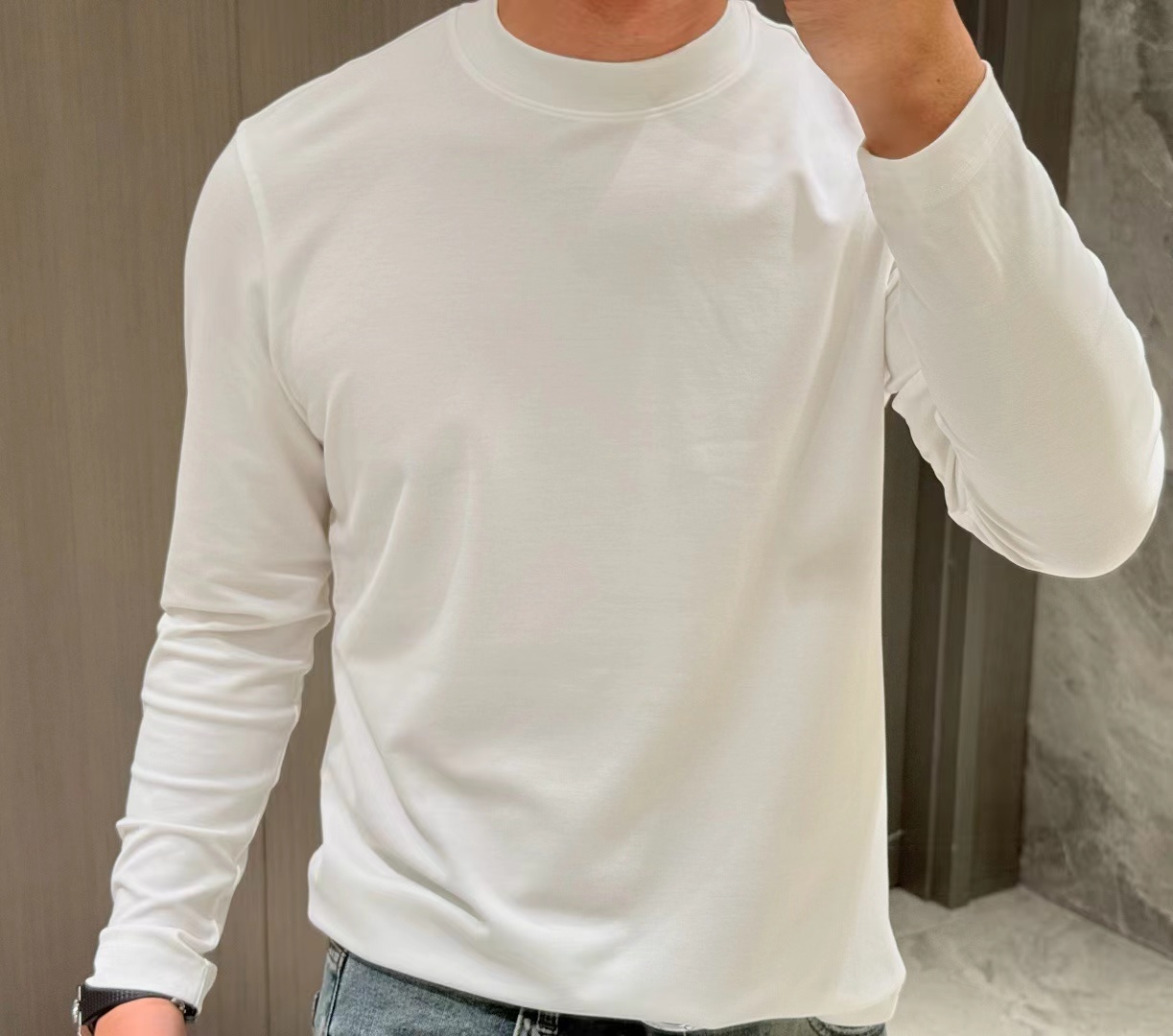2025春季长袖T恤净版打底衫JYT001