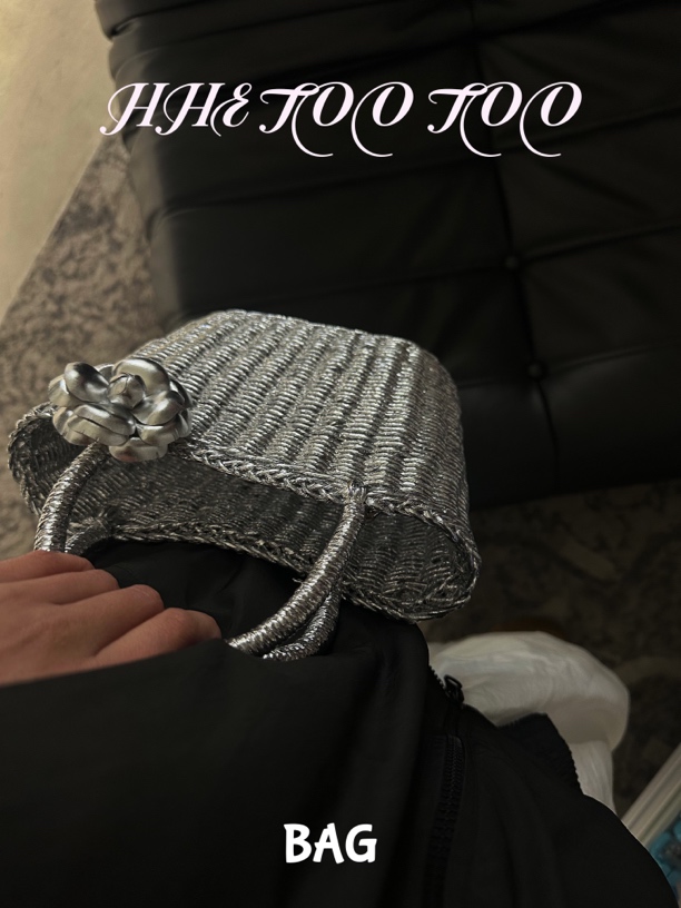 HHE too too bag设计师款手工银丝包 25116