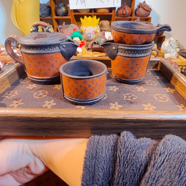 人***己拼配泥茶壶纯手工制作过程就是