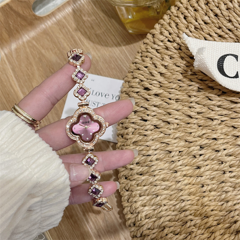 ZiDO正品幸运四叶草轻奢时尚潮流百搭显白显气质女士腕表