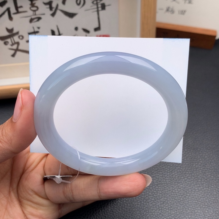 翡翠手镯未镶嵌翡翠手镯圆条58圈口