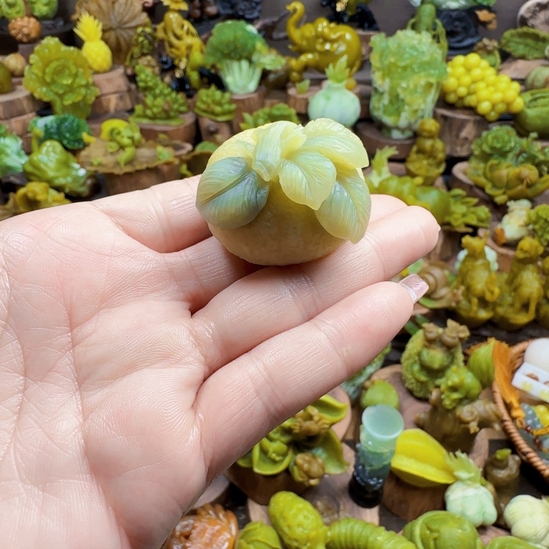 蛇纹石玉未镶嵌手把