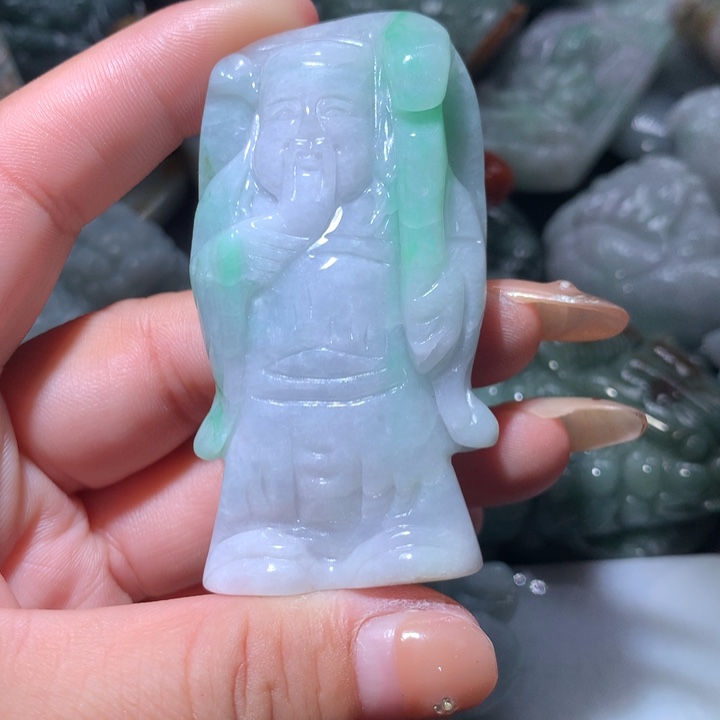 翡翠未镶嵌颈饰保真天然A货翡翠