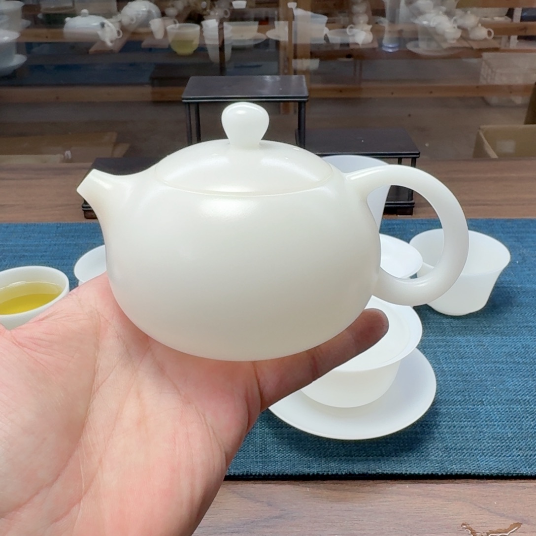 素烧薄胎璞玉茶具
