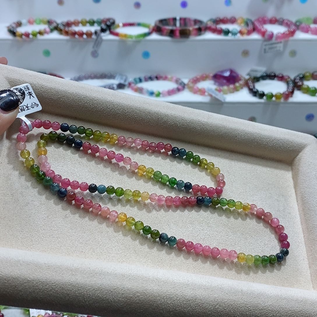 碧玺手链未镶嵌多样性发一条