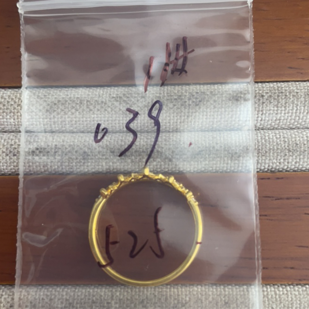 克重0.39 11号 皇冠6D戒指 足金999